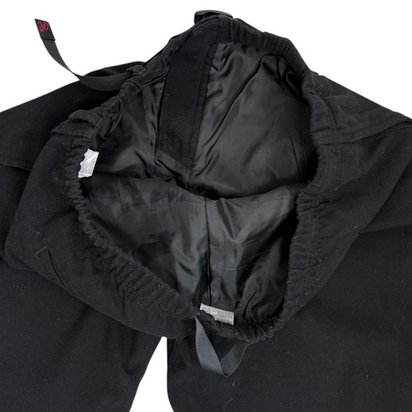 Gramicci Wool Blend Pleated Pants Black Mens Size XL Belted GMP-21F057 - Picture 6 of 8